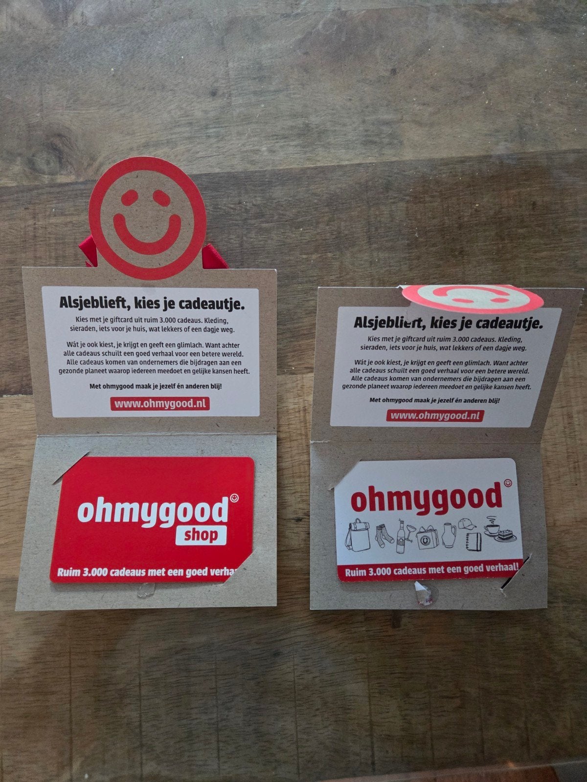 Cadeaubon Ohmygood 2 x € 50,00