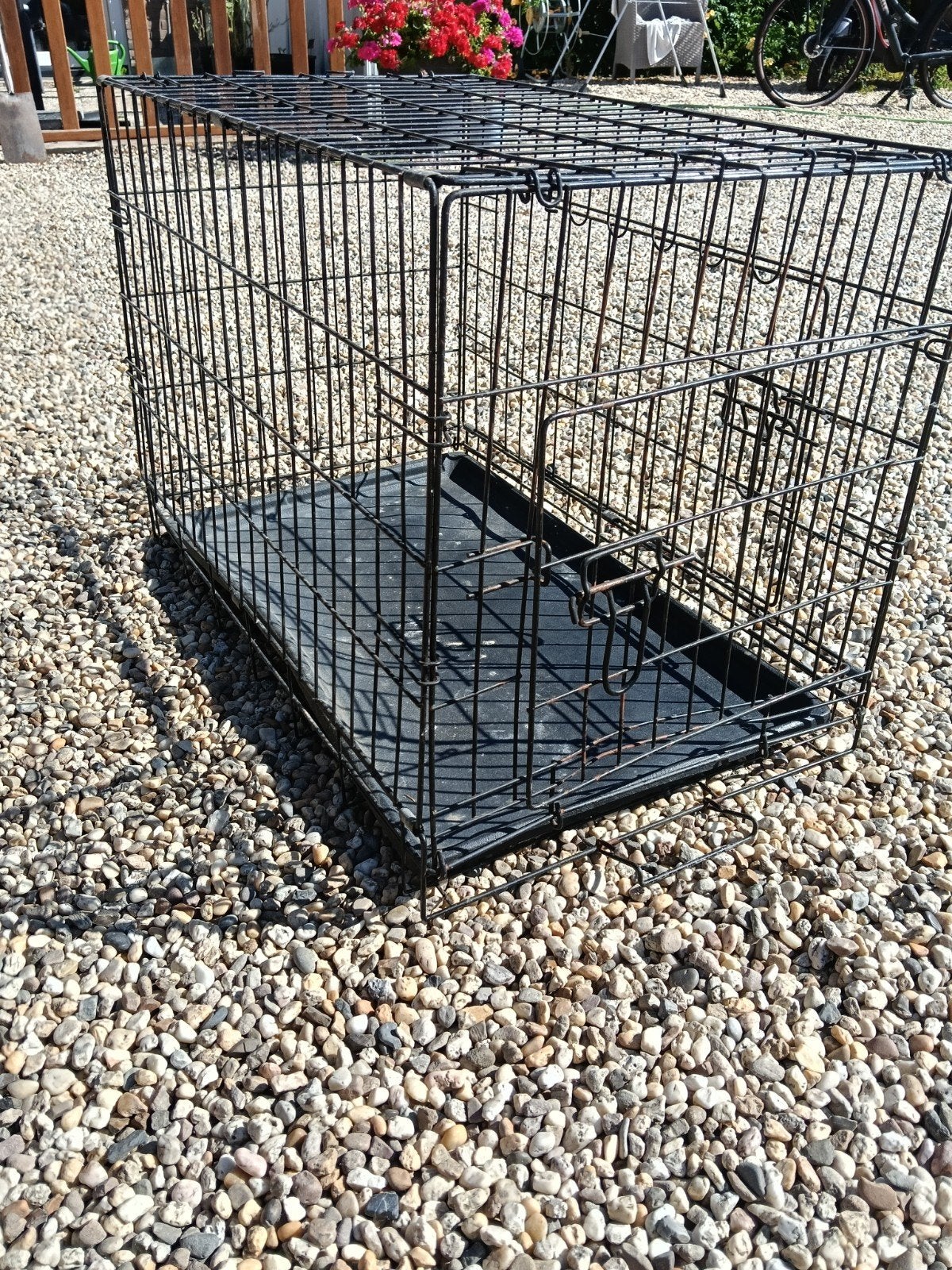 honden bench zwart, Ophalen, Gebruikt, Minder dan 75 cm, Minder dan 65 cm
