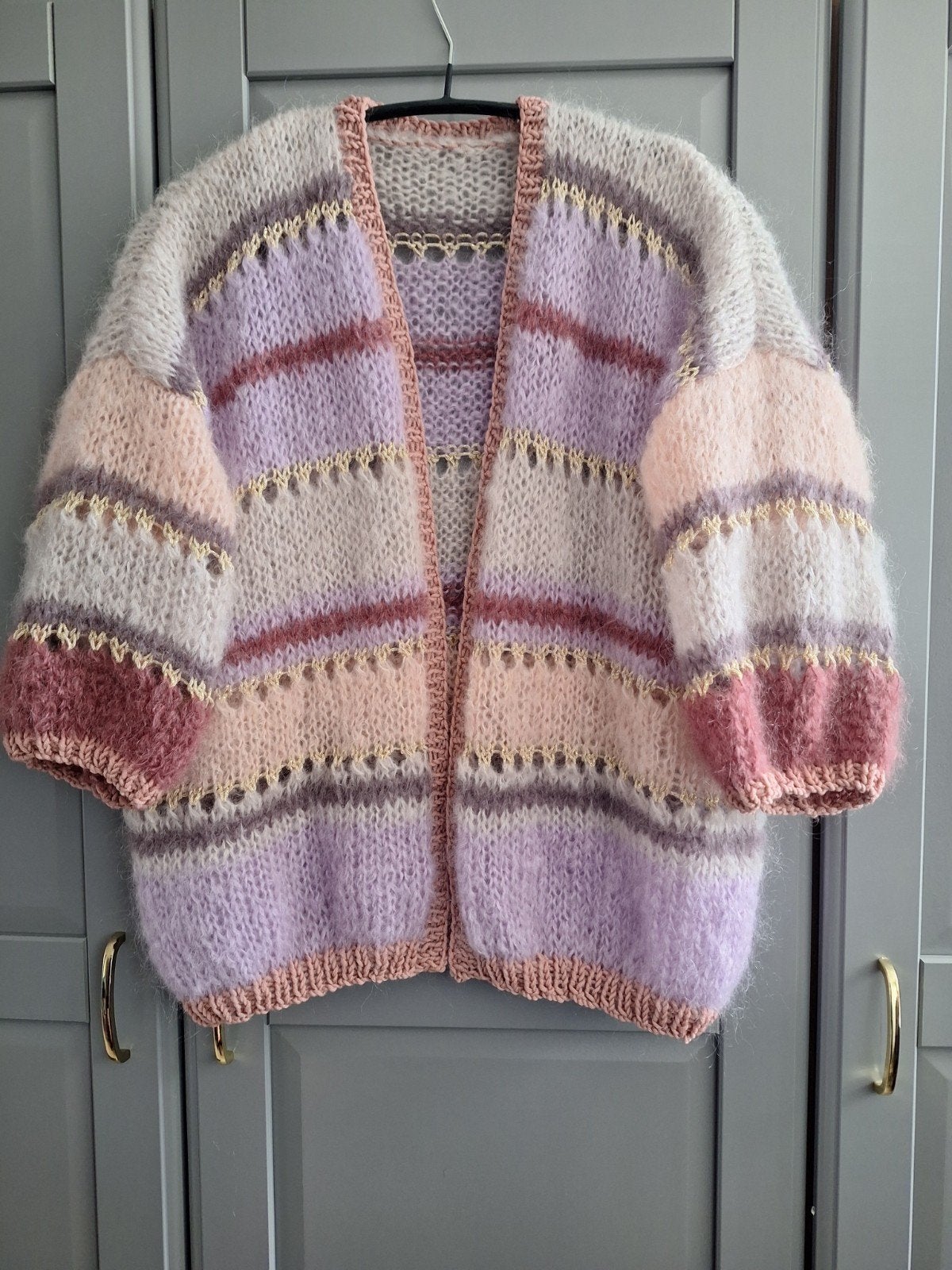 Nieuw handgemaakt mohair vest van garen MYPZ, maat tot xxl., Ophalen of Verzenden, Nieuw, Maat 46/48 (XL) of groter, Meerkleurig