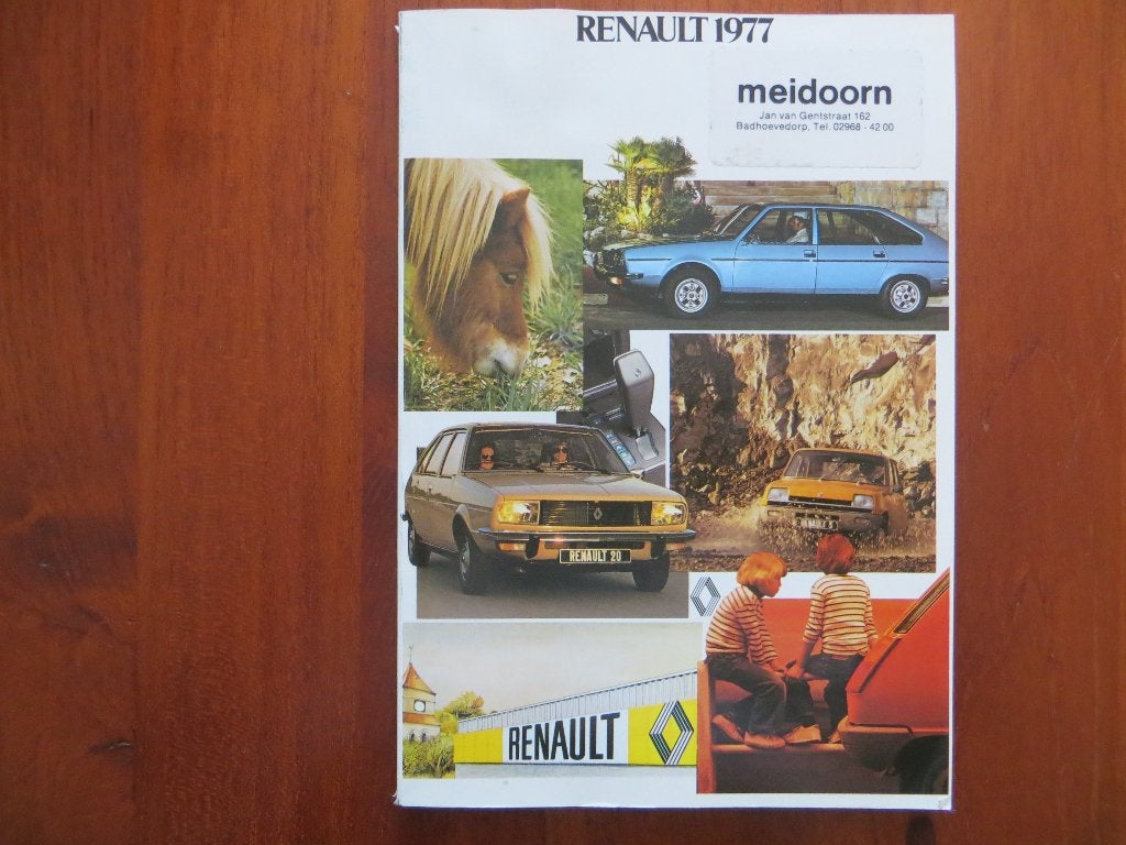Renault 1977 modellenoverzicht, Ophalen of Verzenden, Nieuw, Renault