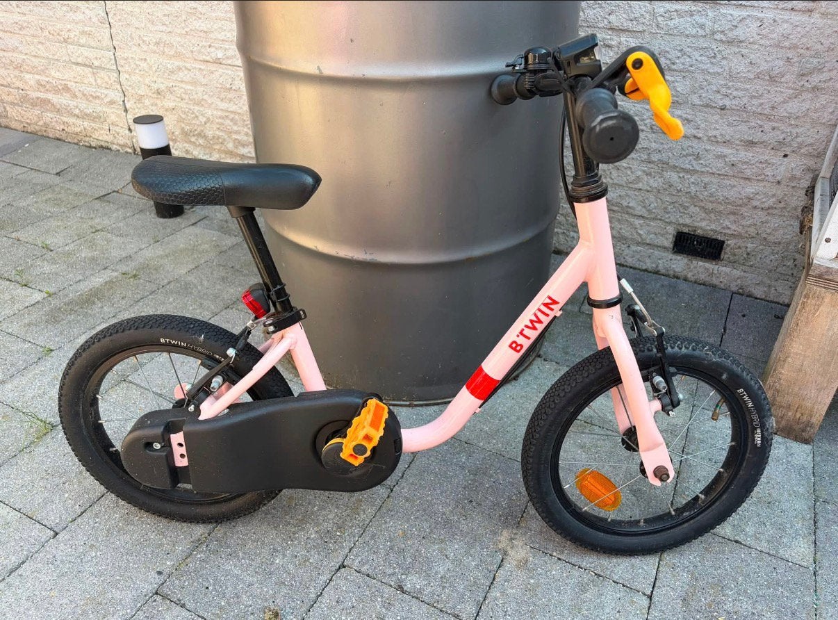 Mesjesfiets 14 inch, Ophalen, Zo goed als nieuw, Minder dan 16 inch, Zijwieltjes