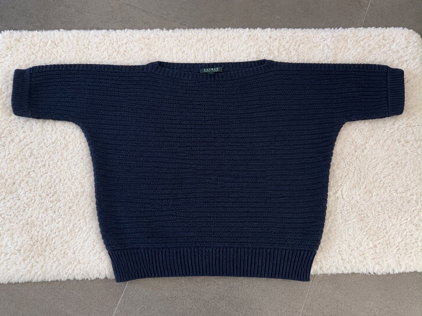 Ralph Lauren gebreide trui - Maat M, Kleding | Dames, Ophalen of Verzenden, Gedragen, Maat 38/40 (M), Blauw
