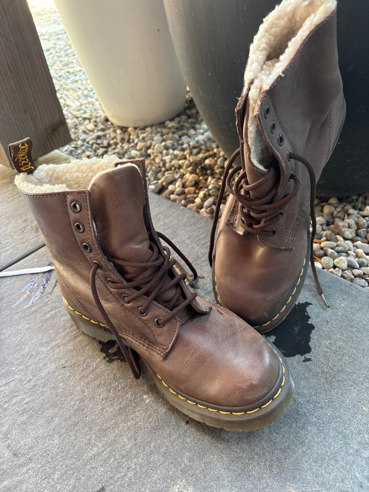 Nieuwe Gevoerde Dr. Martens, Bruin Maat 41, Bruin, Overige typen, Nieuw, Ophalen of Verzenden
