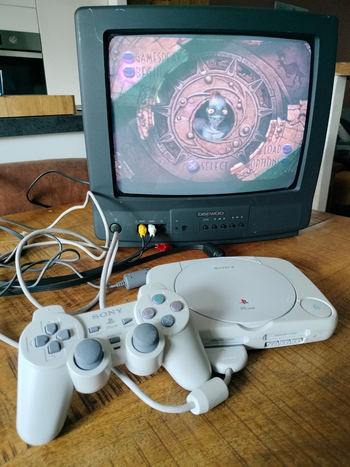 Sony PlayStation PSone met controller en accessoires, Ophalen of Verzenden, Gebruikt, Met 1 controller, Met geheugenkaart