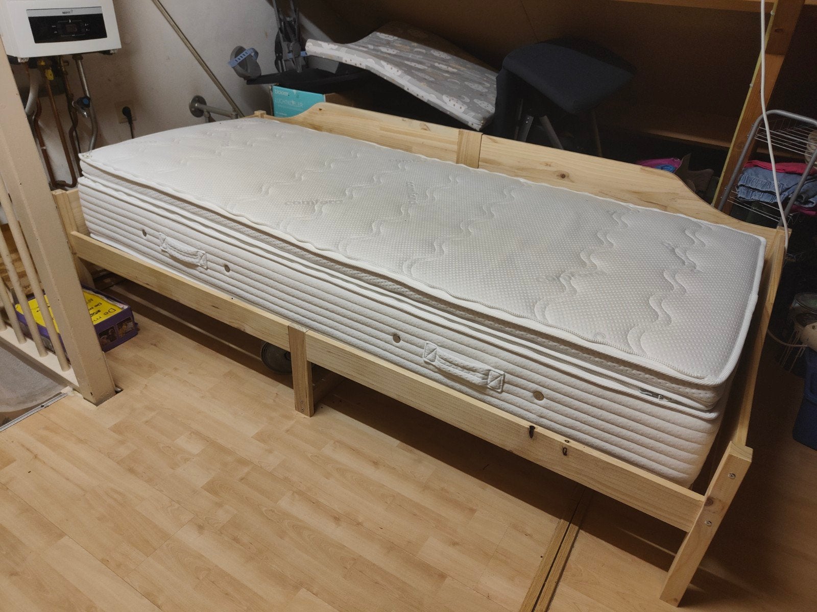 matras en topper 80 x 200 cm, Ophalen, Eenpersoons, Nieuw, 80 cm