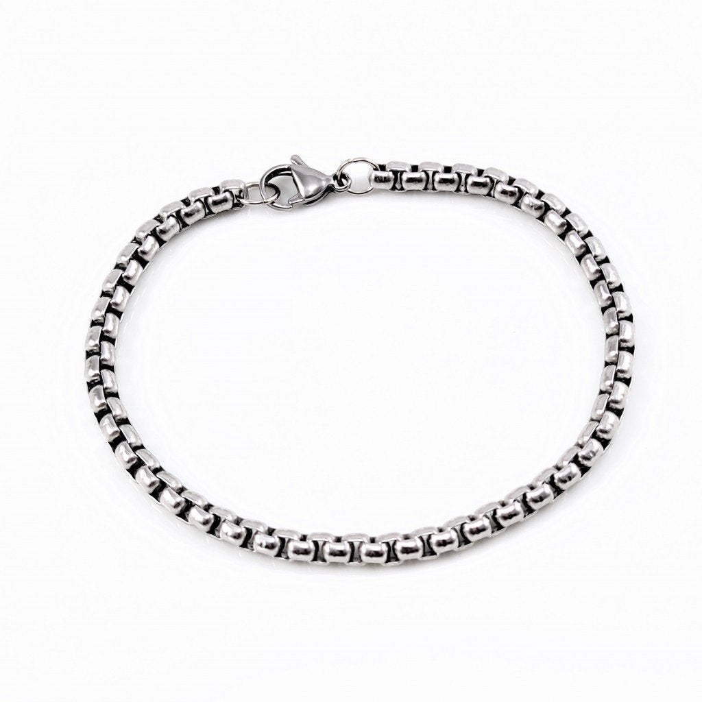 5mm Roestvrij Stalen Jasseron Schakelarmband Dames - Heren, Staal, Birgitta-Gracht 33, 6465 EL Kerkrade, Nederland, Verzenden