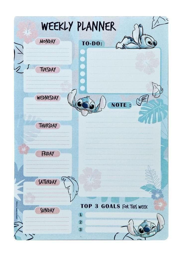 Stitch Weekplanner - Disney, Diversen, Schoolbenodigdheden, Nieuw, Ophalen of Verzenden