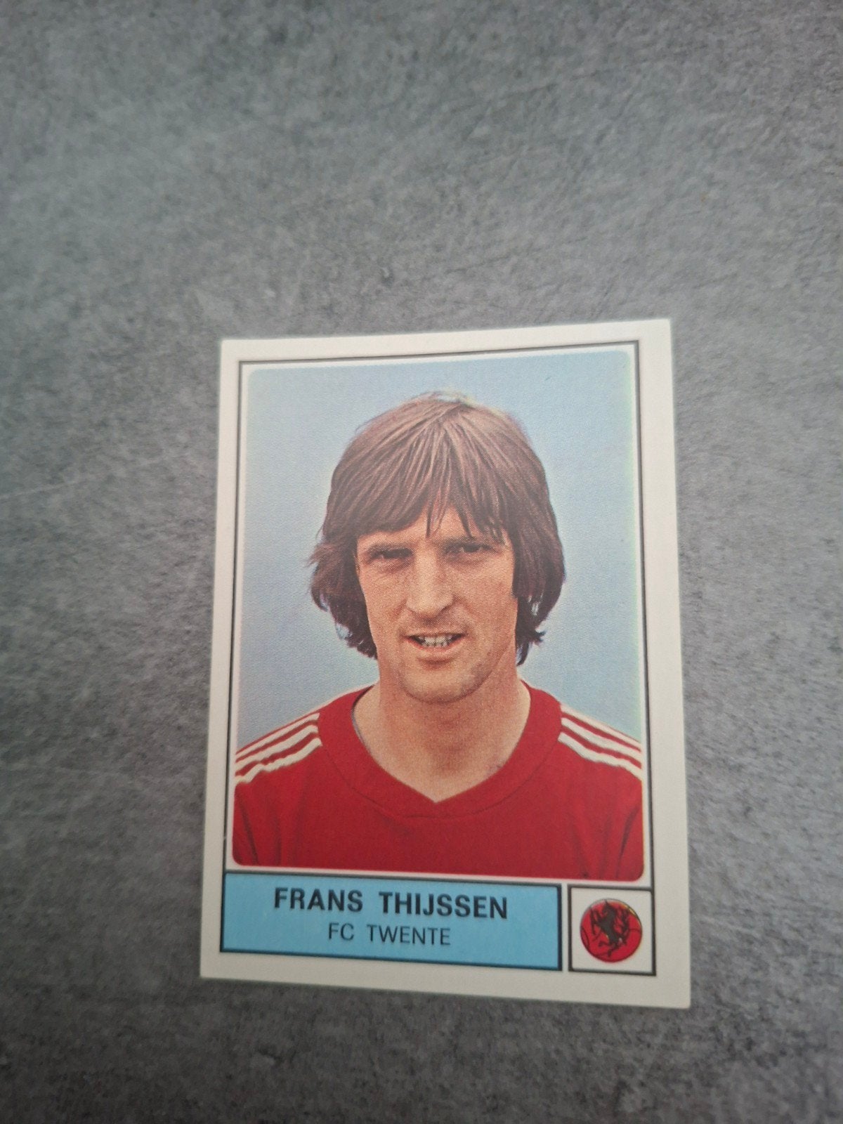 Panini sticker Voetbal 78. Frans Thijssen FC Twente., Ophalen of Verzenden, Zo goed als nieuw, Sticker