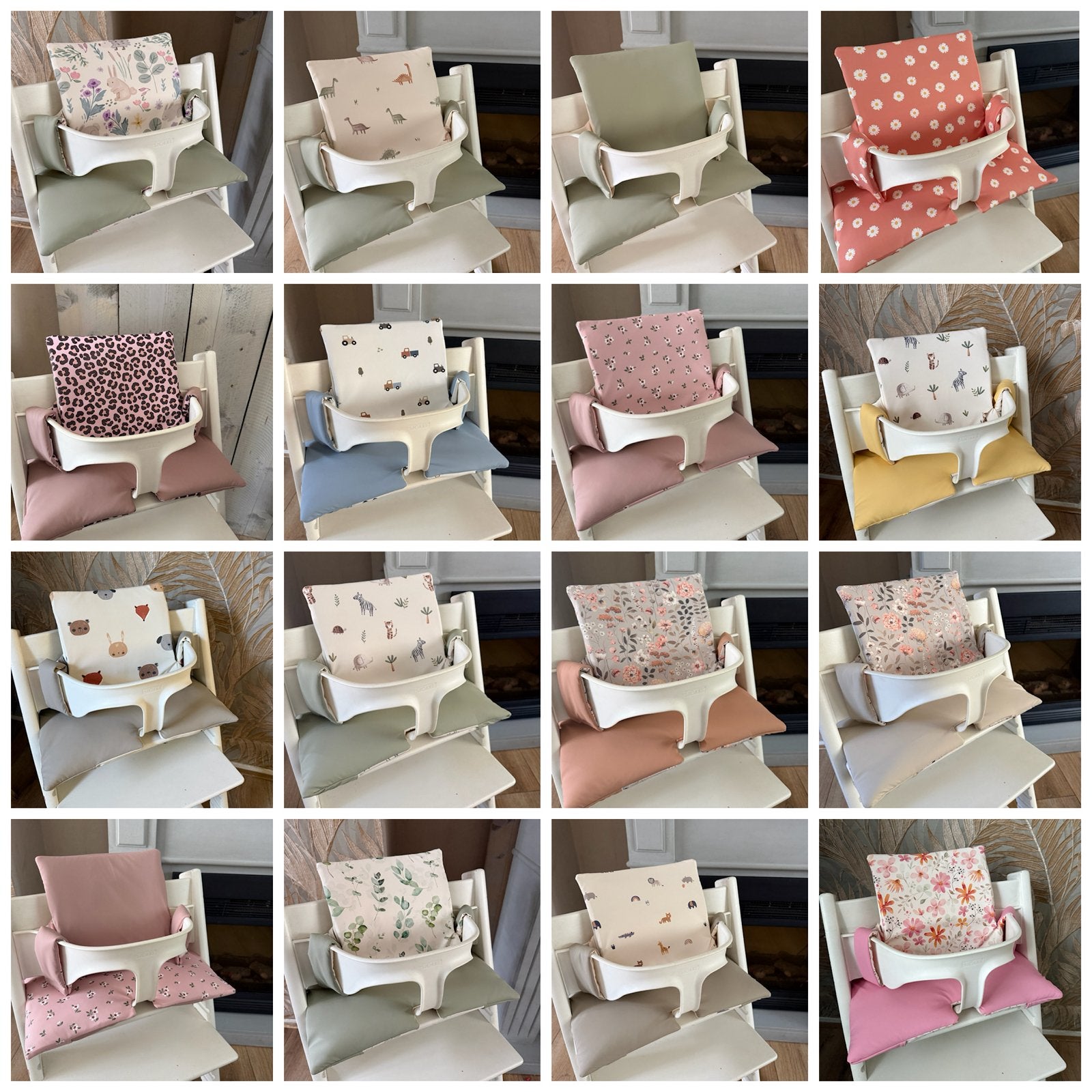 🤍 Geplastificeerd kussenset stokke Tripp trapp kinderstoel, Handmade by mo, Valkenswaard, Bymo.handmade@gmail.com, Meegroeistoel