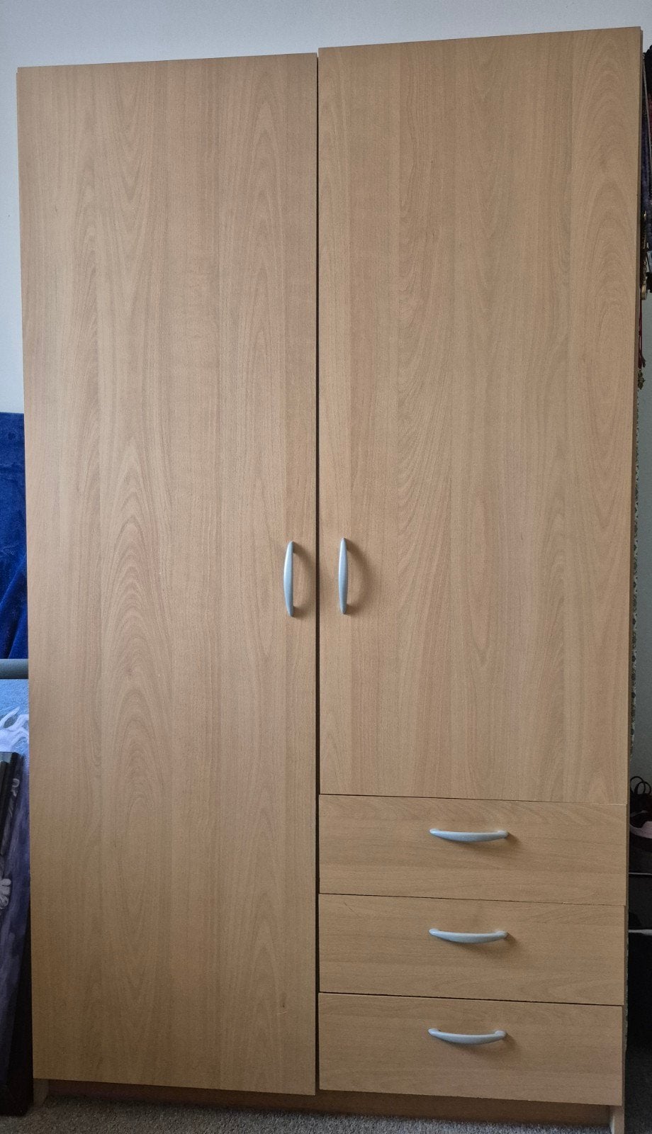2 Kledingkasten eikenkleur 170 x 100cm, Gebruikt, Met lade(s), 150 tot 200 cm, Overige houtsoorten