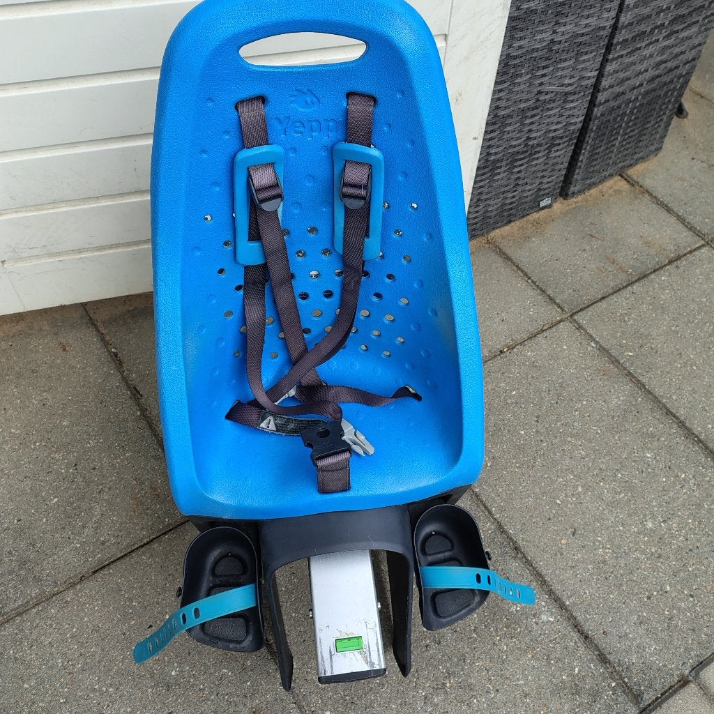 Yepp maxi achterzitje blauw met 2 steunen, Ophalen, Gebruikt, Achterzitje, Yepp