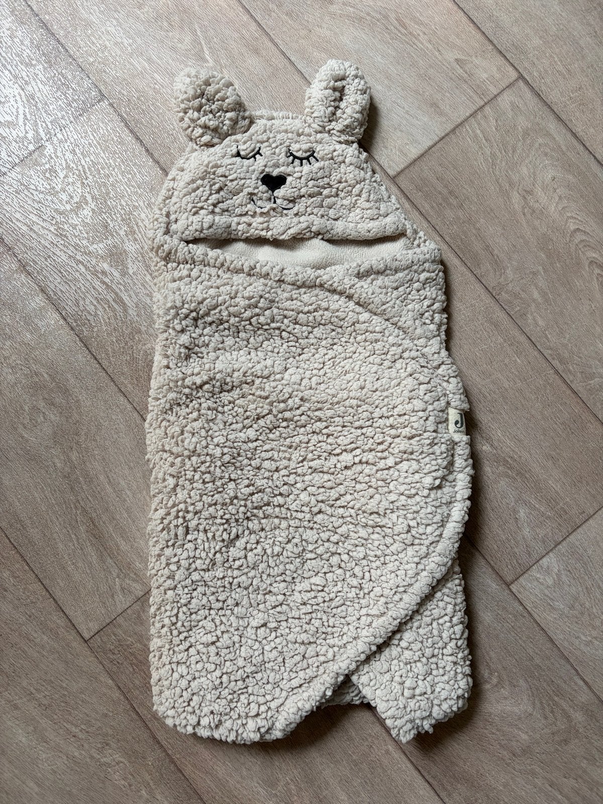 Jollein Wikkeldeken Teddy Beige, Bakerzak of Bakerdoek, Jollein, Ophalen of Verzenden, Zo goed als nieuw