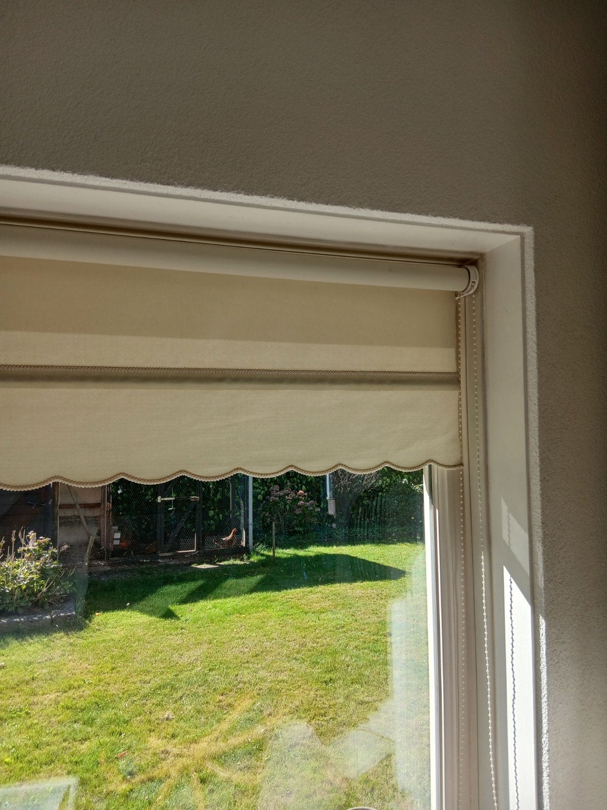5 Rolgordijnen - Crème/Beige -, Huis en Inrichting, Stoffering | Gordijnen en Lamellen, Ophalen, Lichtdoorlatend, Crème, Zo goed als nieuw