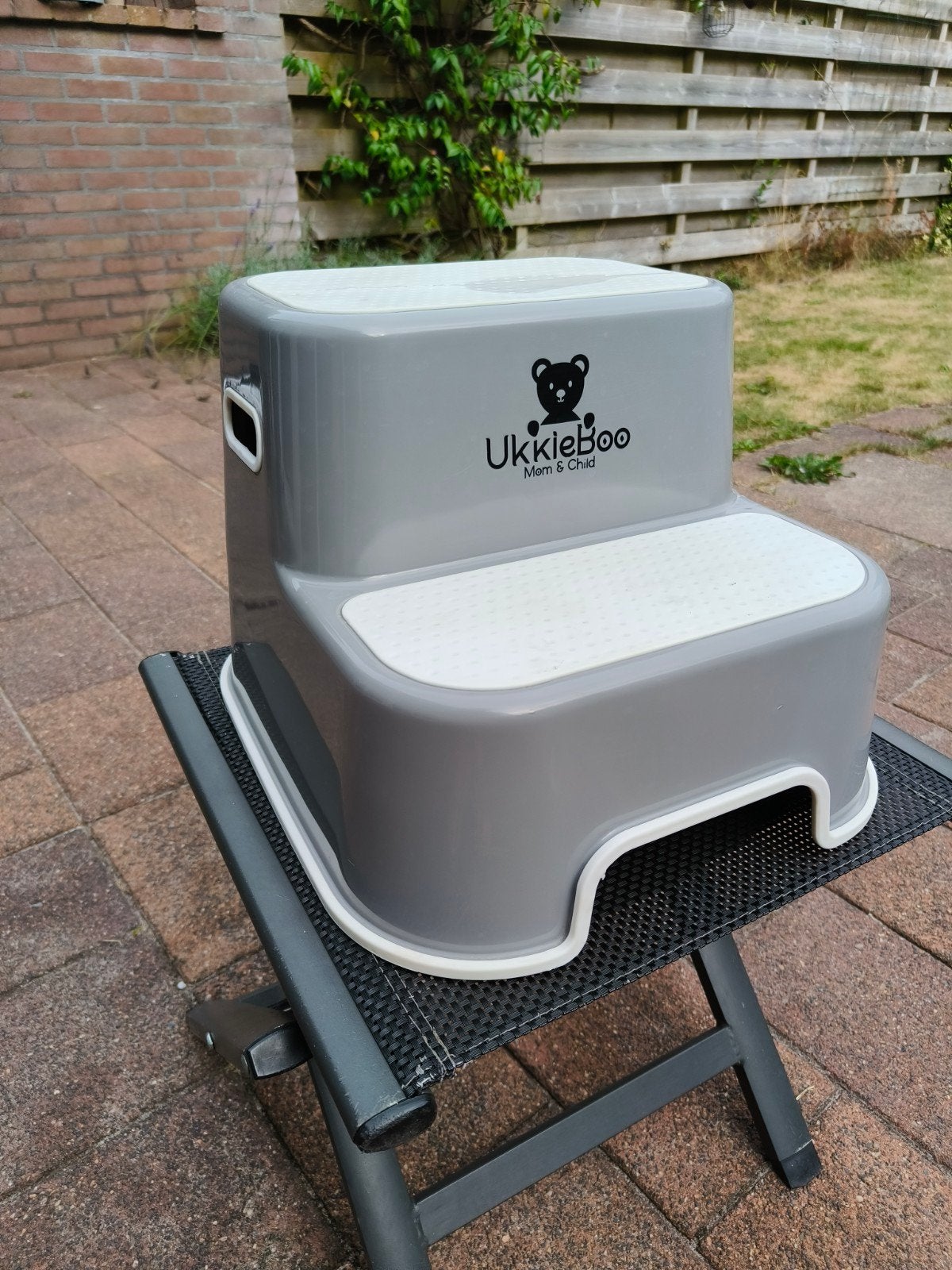 UkkiBoo Opstapje voor Kinderen - Grijs, Ophalen of Verzenden
