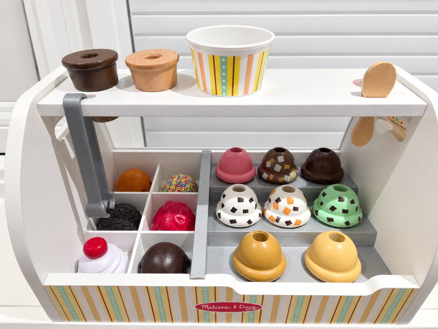 Melissa & Doug Houten IJskraam met Accessoires, Ophalen, Gebruikt, Knutselen
