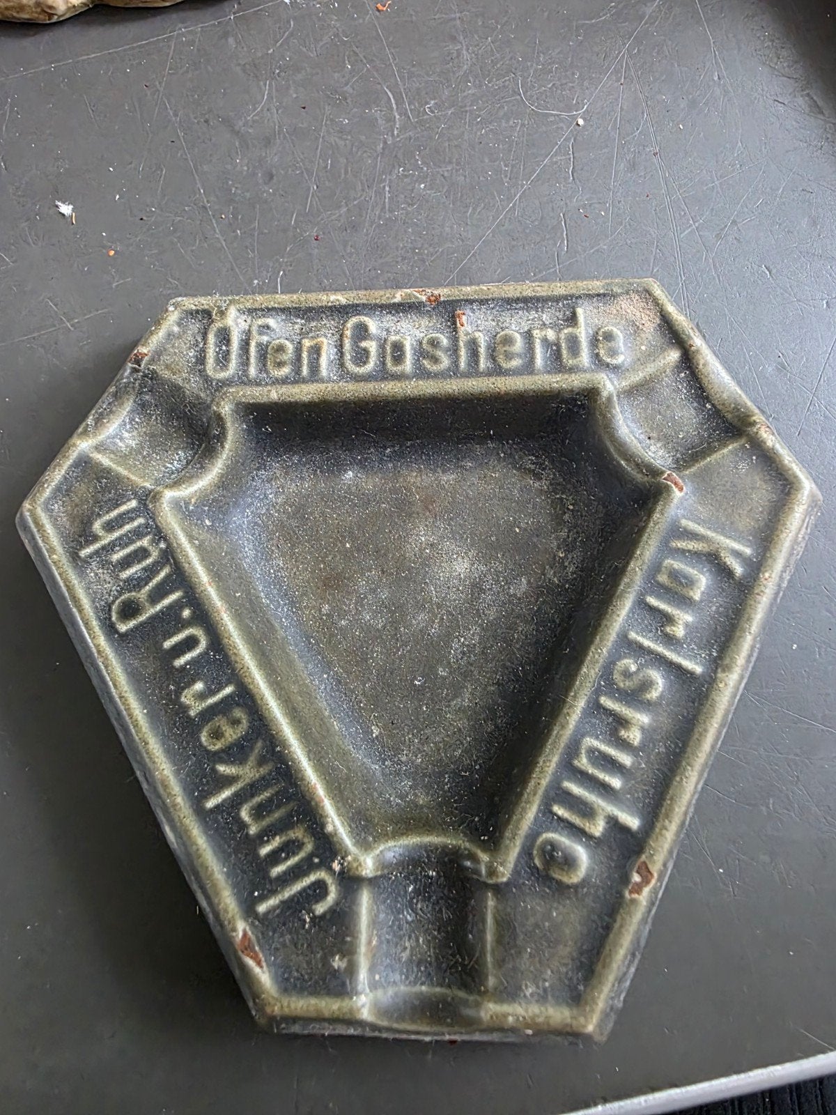 Antieke Junker & Ruh Karlsruhe asbak, Ophalen of Verzenden