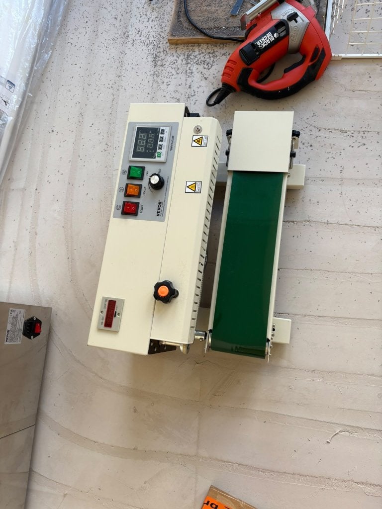 Vevor horizontale continue band sealer machine, Metaal, Overige merken, Ophalen, Beige