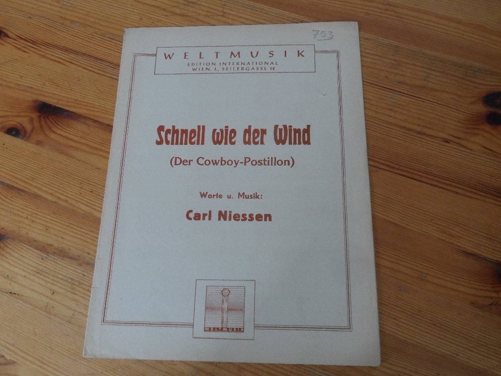 Schnell wie der wind - carl niessen, Gebruikt, Gitaar, Ophalen of Verzenden, Artiest of Componist