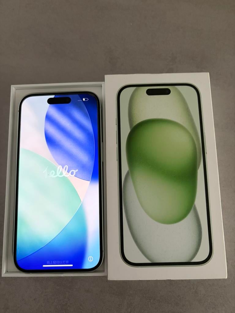 Iphone 15 128 gb mint green 400 euro, Telecommunicatie, Mobiele telefoons | Apple iPhone, Ophalen, 128 GB, Zo goed als nieuw, Zonder simlock