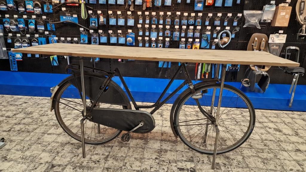 Fietstafel bar, Huis en Inrichting, Tafels | Sidetables, Ophalen, Rechthoekig