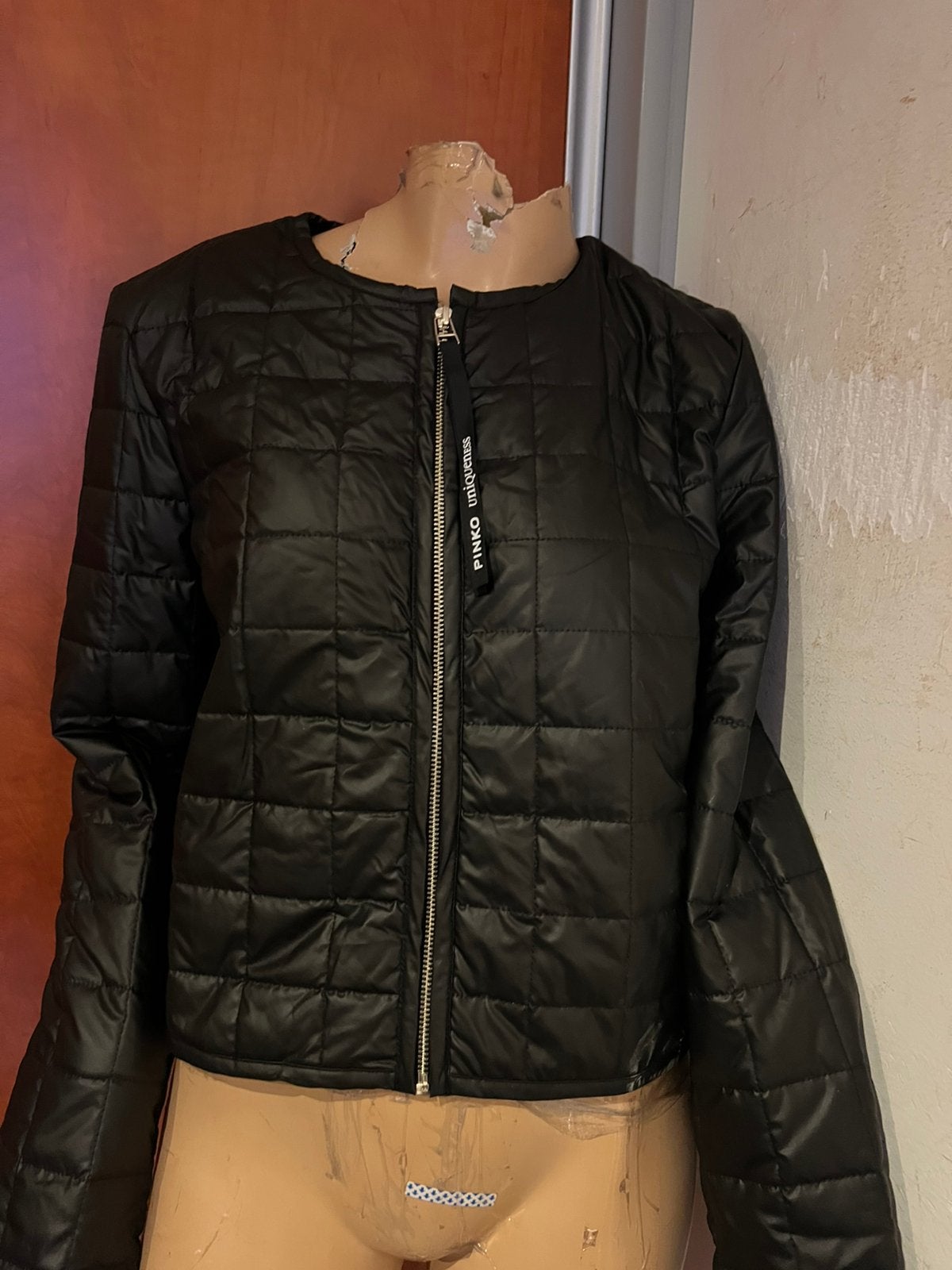 PINKO gewatteerde jas maat L origineel zgan, Pinko, G, Zwart, G