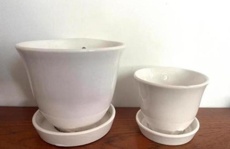 Hangpot hangbloempot vintage wit Set, Ophalen of Verzenden