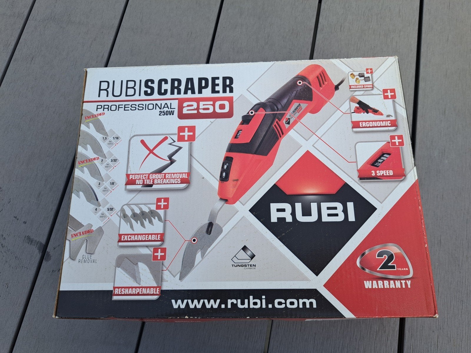 Rubi Rubiscraper 250W - Professionele Voegverwijderaar, Ophalen, Zo goed als nieuw, Overige typen, Rubi