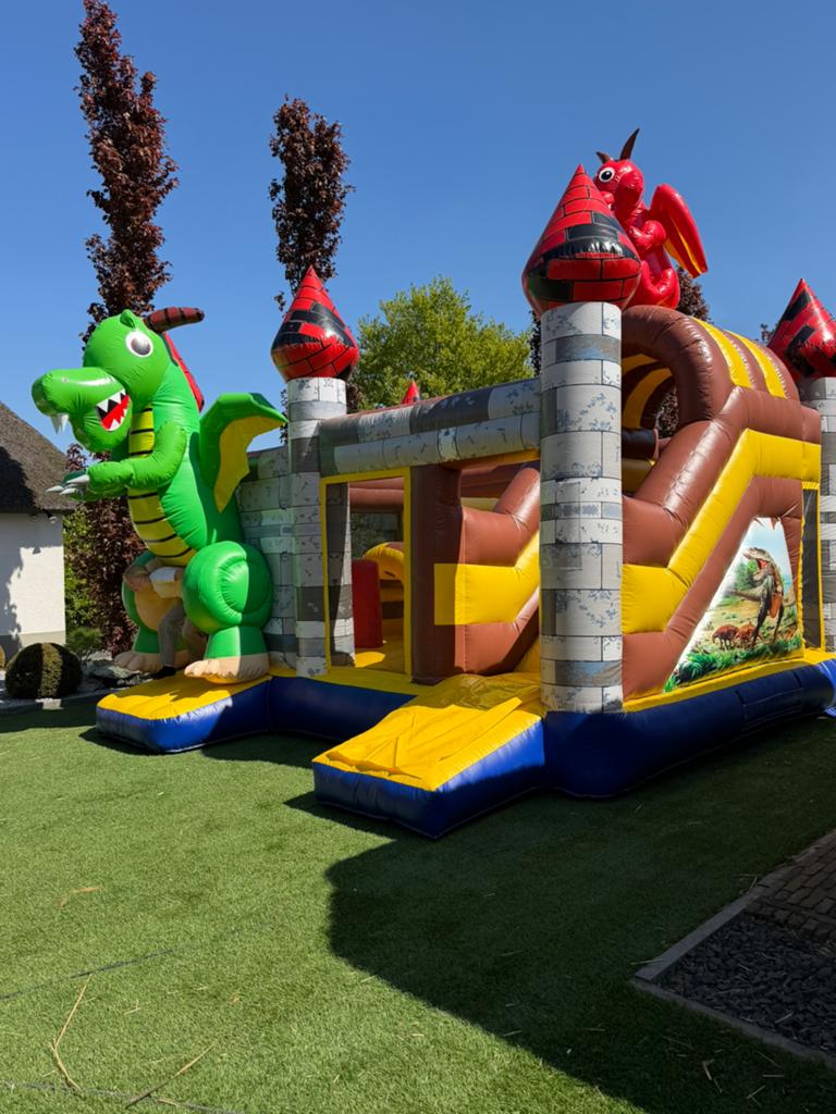 Springkussen “Draak” te huur, Ophalen of Verzenden, Zo goed als nieuw
