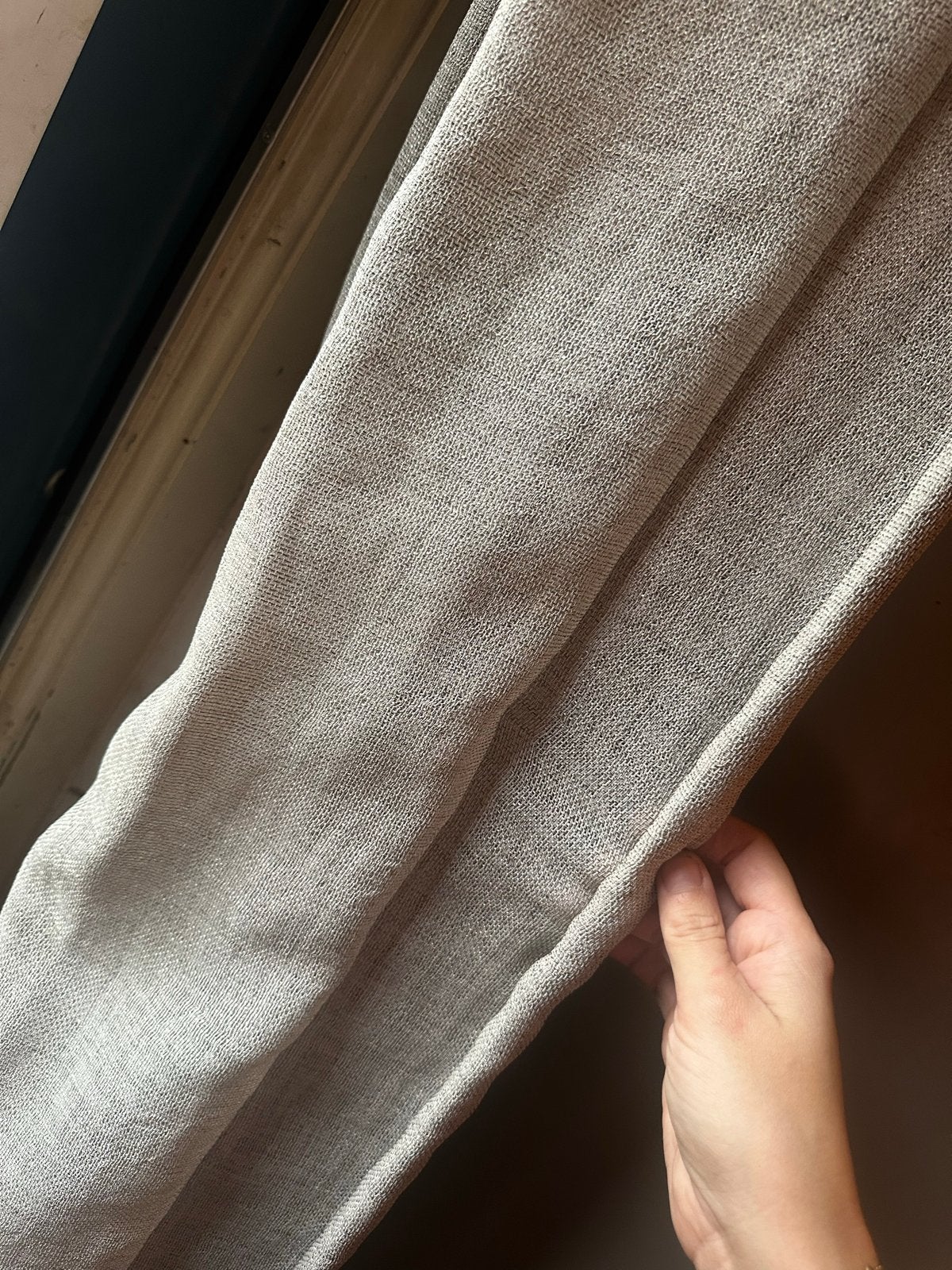 Vouwgordijn Veneta linnen look 235x173 cm zo goed als nieuw, Overige materialen, Overige merken, Beige, Ophalen of Verzenden