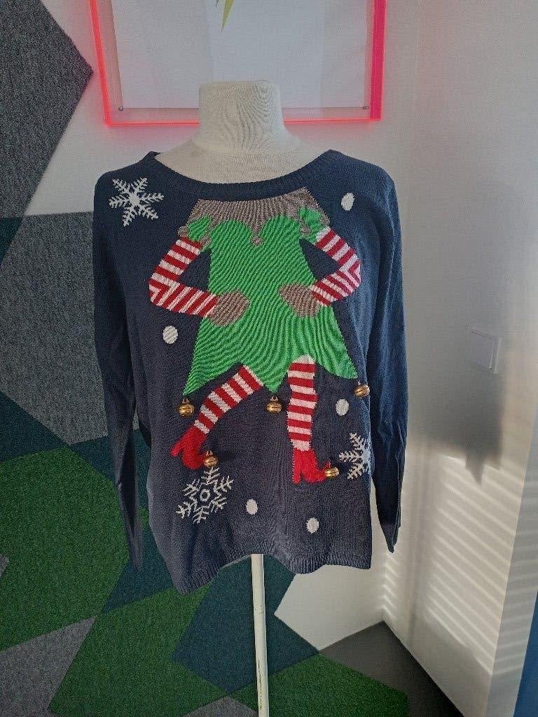 Leuke kerst trui met belletjes maat 44/46, Ophalen of Verzenden, Zo goed als nieuw
