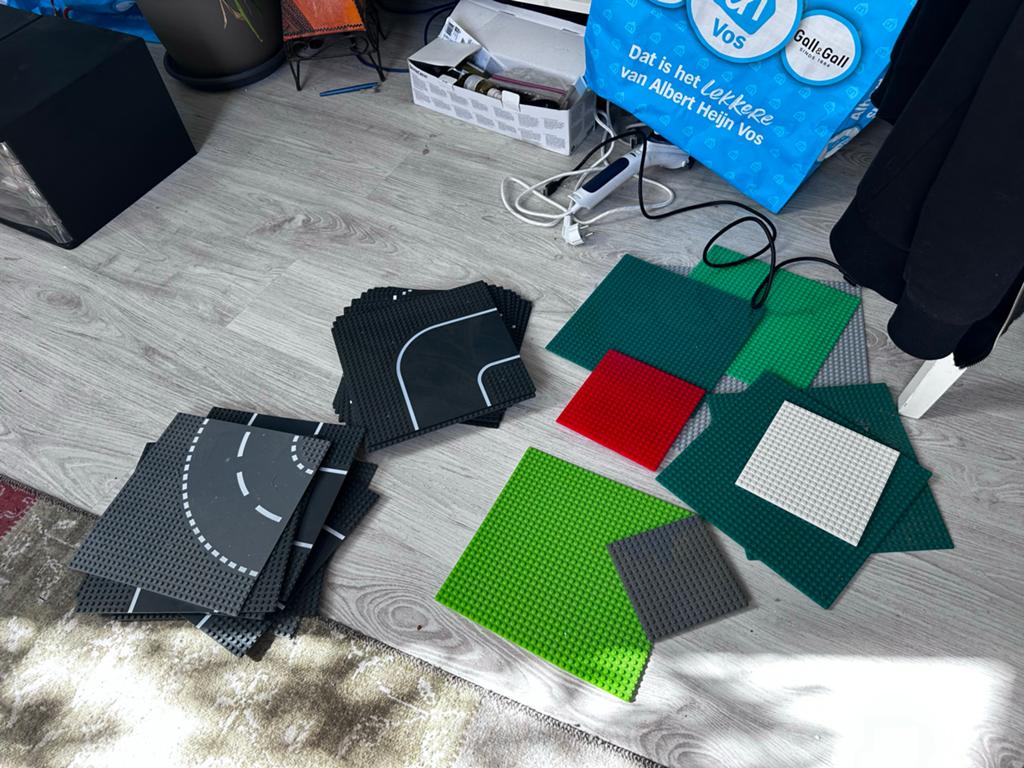Partij LEGO bouwplaten en wegdelen, Ophalen of Verzenden, Gebruikt