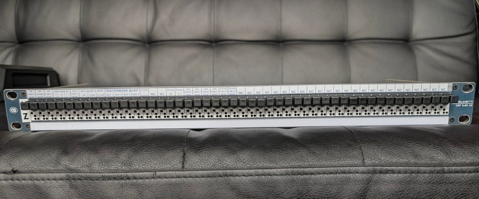 Ghielmetti CSF 1x48 AV patchbay + 24 patchkabels, Ophalen of Verzenden, Gebruikt, Apparatuur