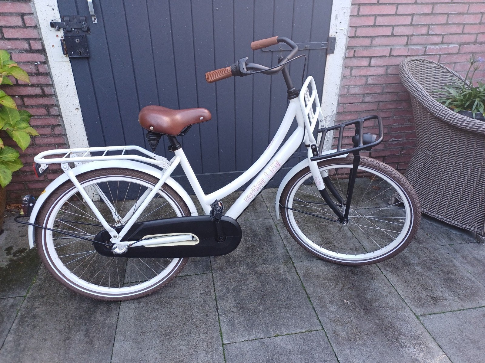 Zeer nette 24 inch Cortina U4, Ophalen, Terugtraprem, 24 inch, Cortina U4 transportfiets