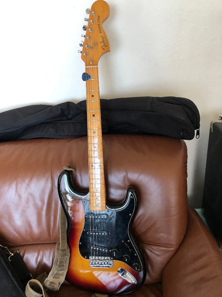Tokai silver star 1982 Japan, Overige merken, Gebruikt, Met versterker, Ophalen of Verzenden