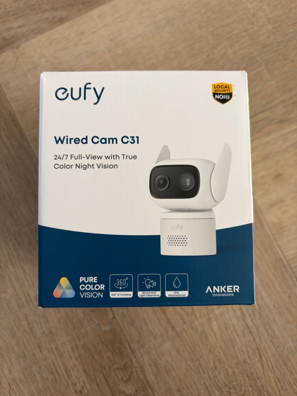 Eufy Wired Cam C31 - Nieuw in doos, Ophalen of Verzenden, Nieuw, Buitencamera