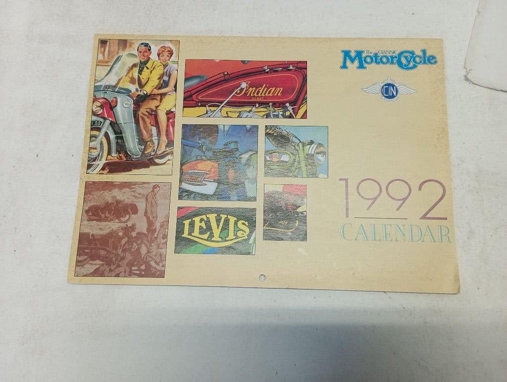 kalender classic motorcycle, Ophalen of Verzenden, Maandkalender, Zo goed als nieuw