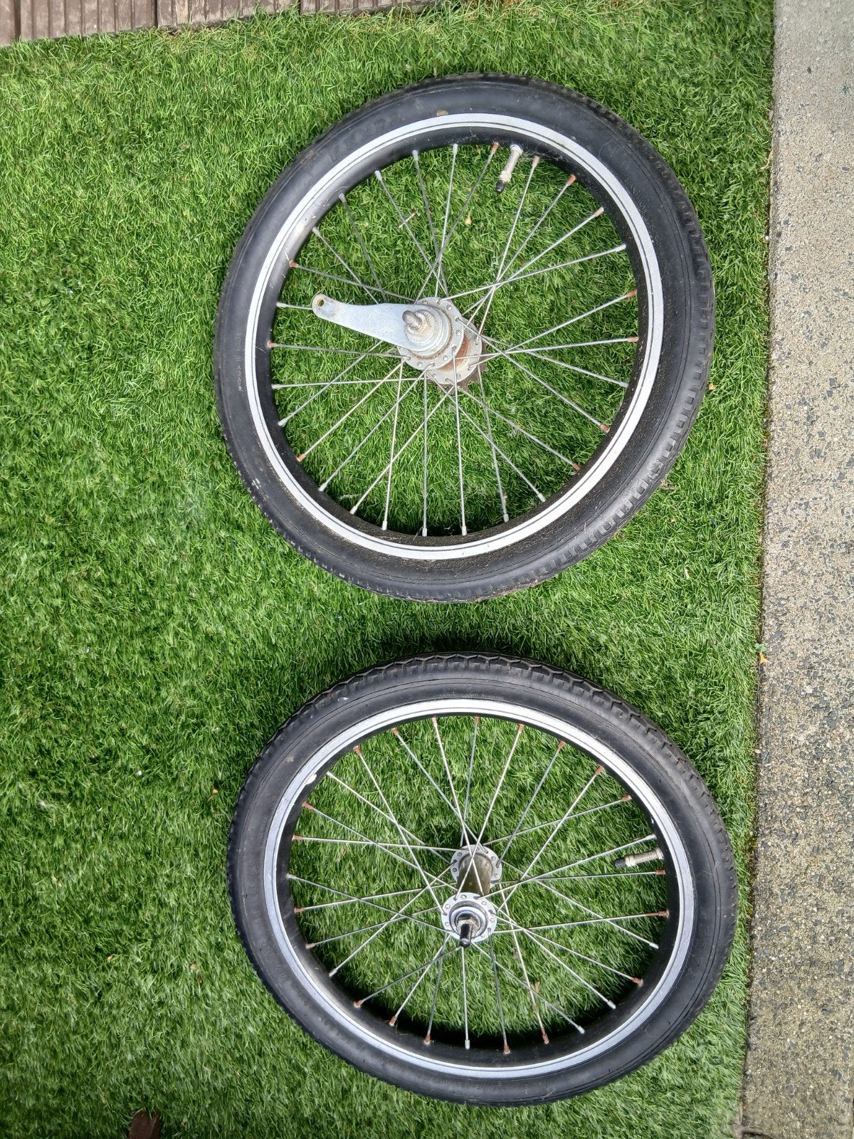 18x1.75 fietswielset, Ophalen