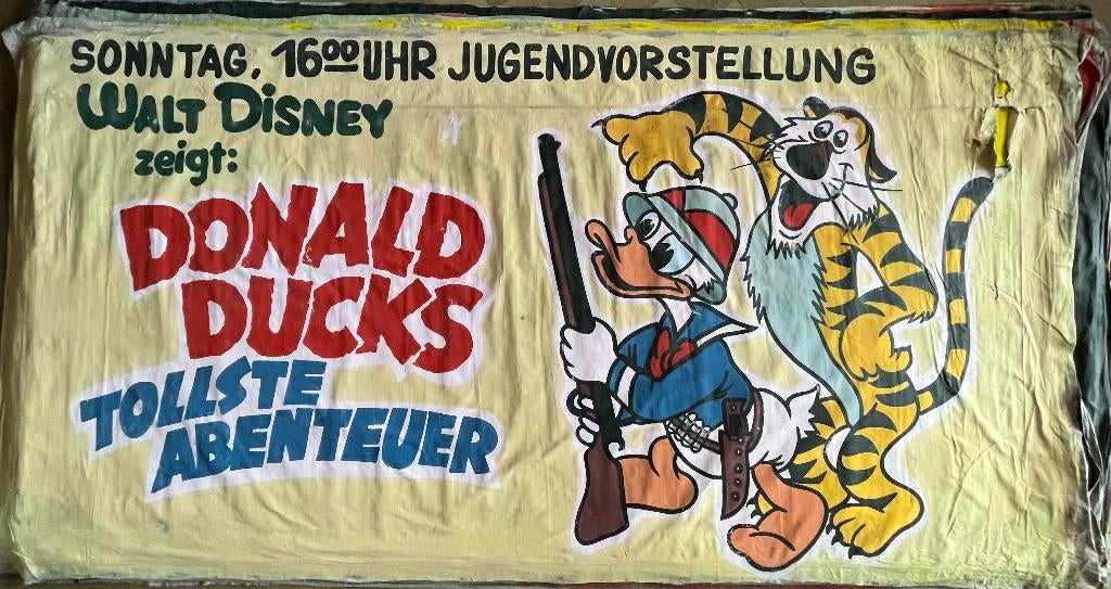 Bioscoop reclame: Donald Duck Tollste Abenteuer 1966, Eén stripboek, Ophalen of Verzenden, Gelezen