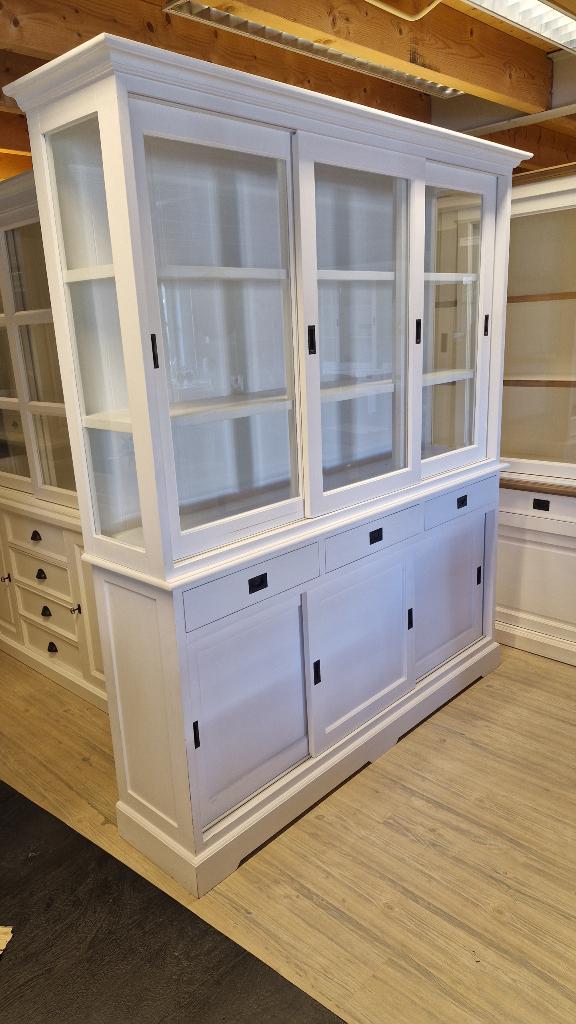 *ACTIE* Mooie Landelijke Witte Buffetkast/ Winkelkast (2615B, Gebruikt, Landelijke buffetkast winkelkast kleur wit gratis bezorging