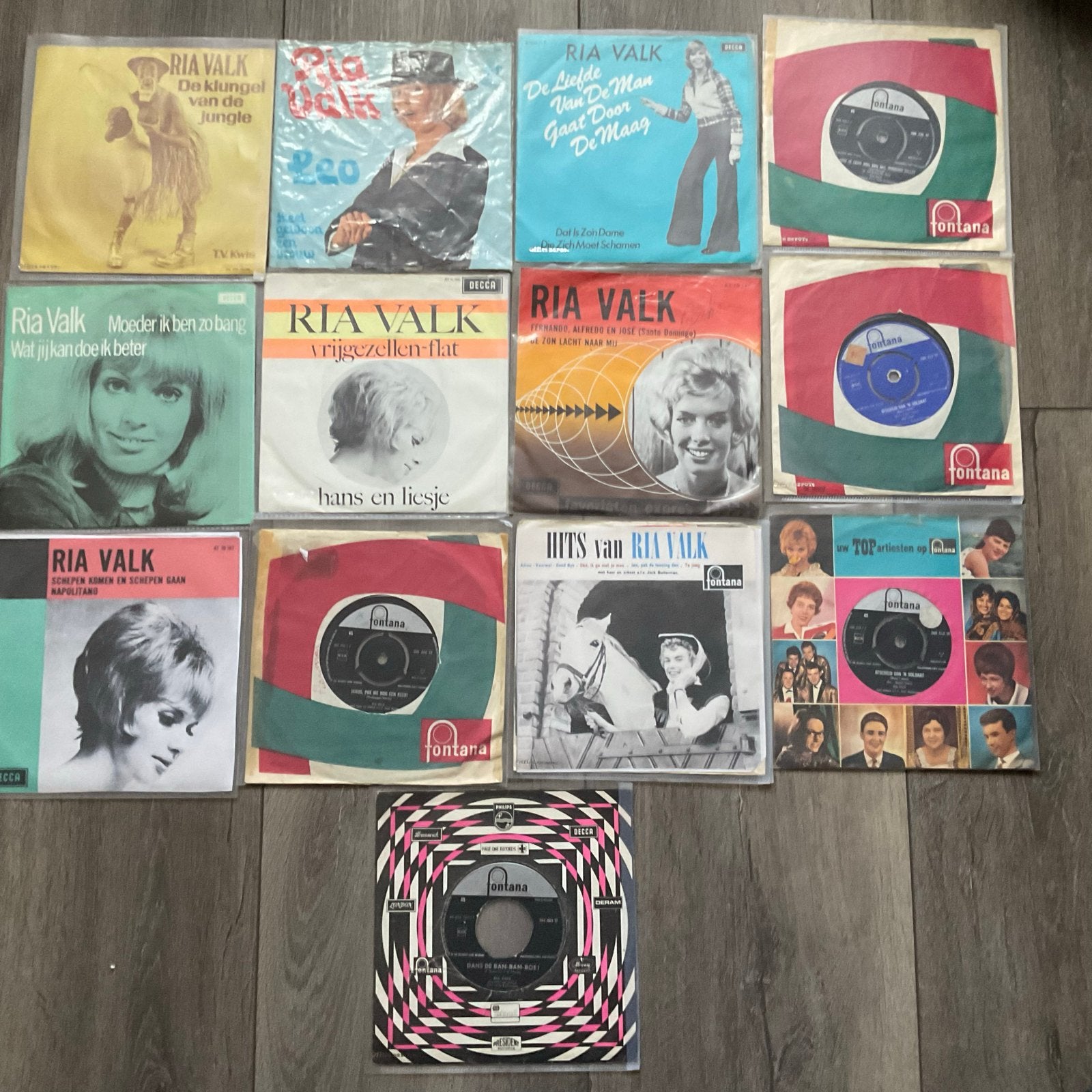 Ria Valk Singles Collectie - Diverse Nederlandstalige Hits, Gebruikt, 7 inch, Ophalen of Verzenden, EP