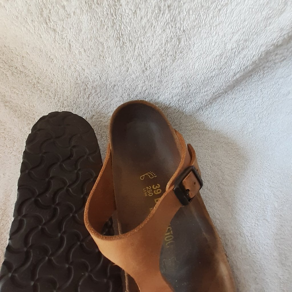 birkenstock 39, Slippers, Bruin, Ophalen of Verzenden, Gedragen