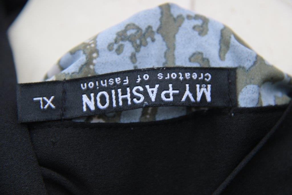 Tuniek kaki/ zwart My Pashion mt Xl Vaste prijs, Zwart, Maat 46/48 (XL) of groter, Ophalen of Verzenden, Zo goed als nieuw