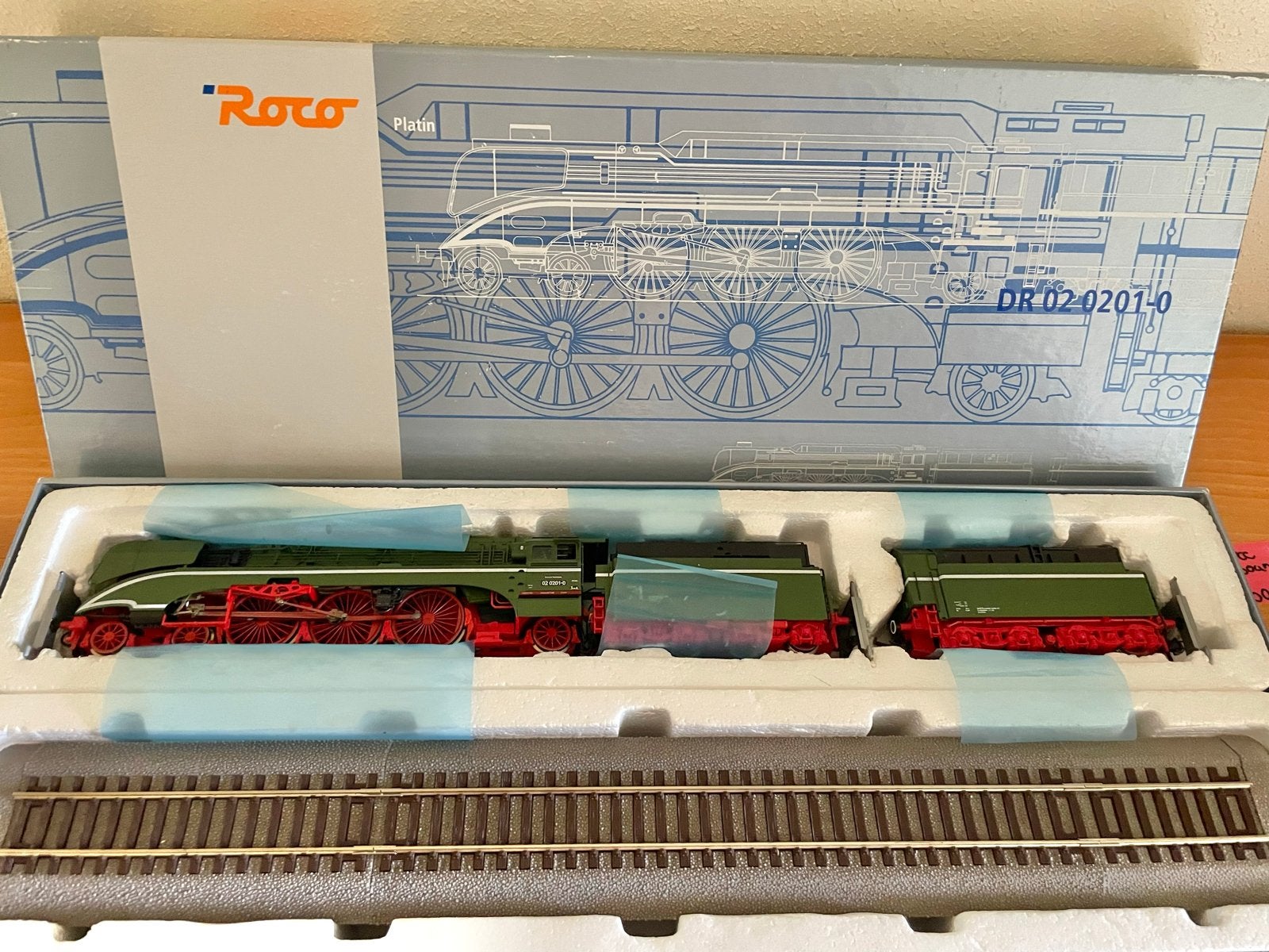 Roco HO 63198 Sneltreinloc DR 02 0201-0 DCC Sound DC, -, Ophalen of Verzenden, Zo goed als nieuw, Roco