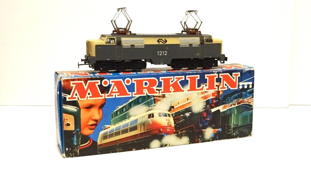3055 NS locomotief 1212 GELE NEUS, Wisselstroom, Gebruikt, Locomotief, Analoog