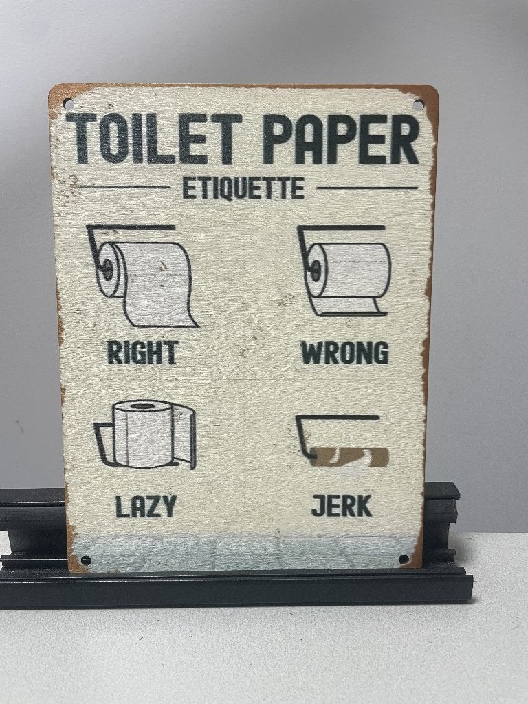 Toilet paper houten wandbord, Www.pand50.nl, Overige kleuren, Overige merken, Overige typen