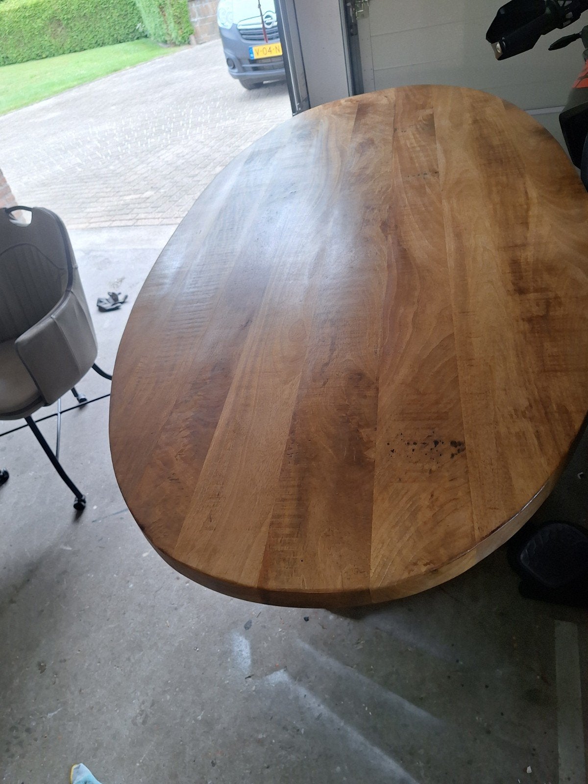 Mango houten tafel, Huis en Inrichting, Tafels | Eettafels, Ophalen of Verzenden, Zo goed als nieuw, Rechthoekig, 50 tot 100 cm