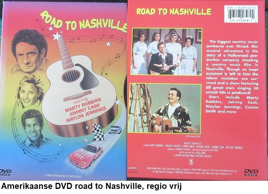Amerikaanse DVD, regio vrij, THE ROAD TO NASHVILLE, Alle leeftijden, Ophalen of Verzenden, Zo goed als nieuw
