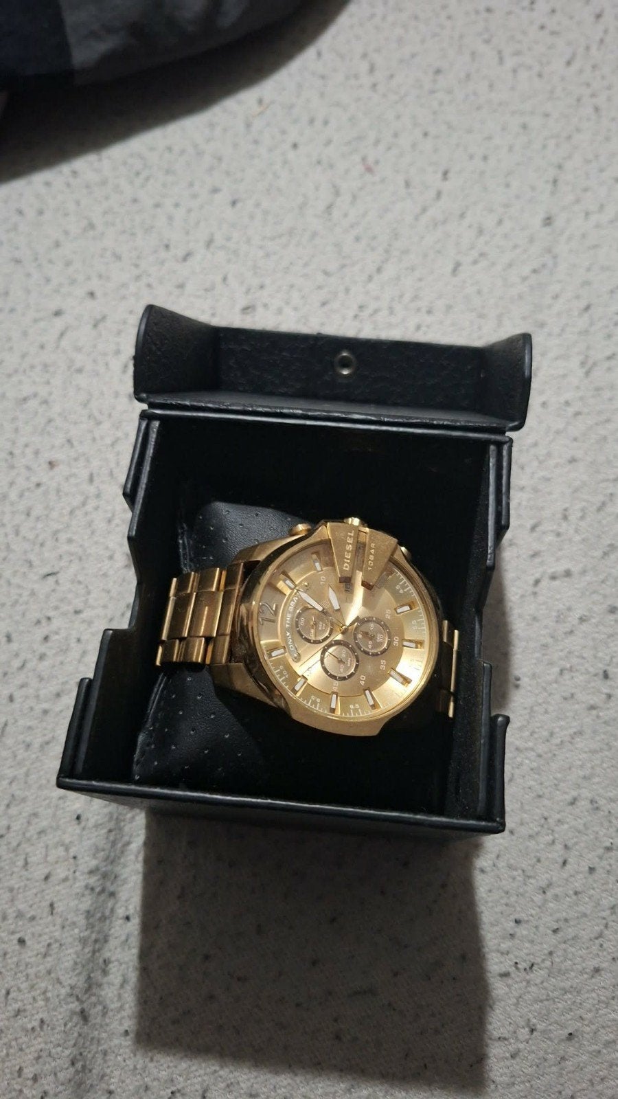 Gouden Diesel horloge - Zo goed als nieuw, Ophalen, Gebruikt