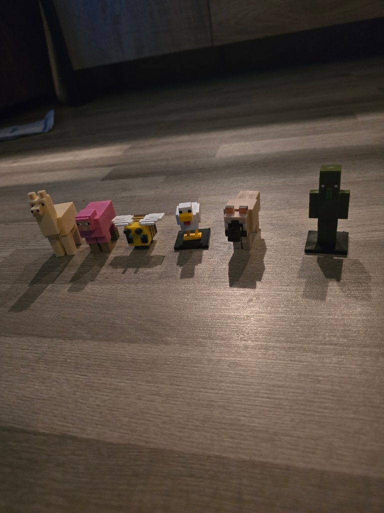 Minecraft figuren set - 6 stuks, Verzamelen, Ophalen, Zo goed als nieuw