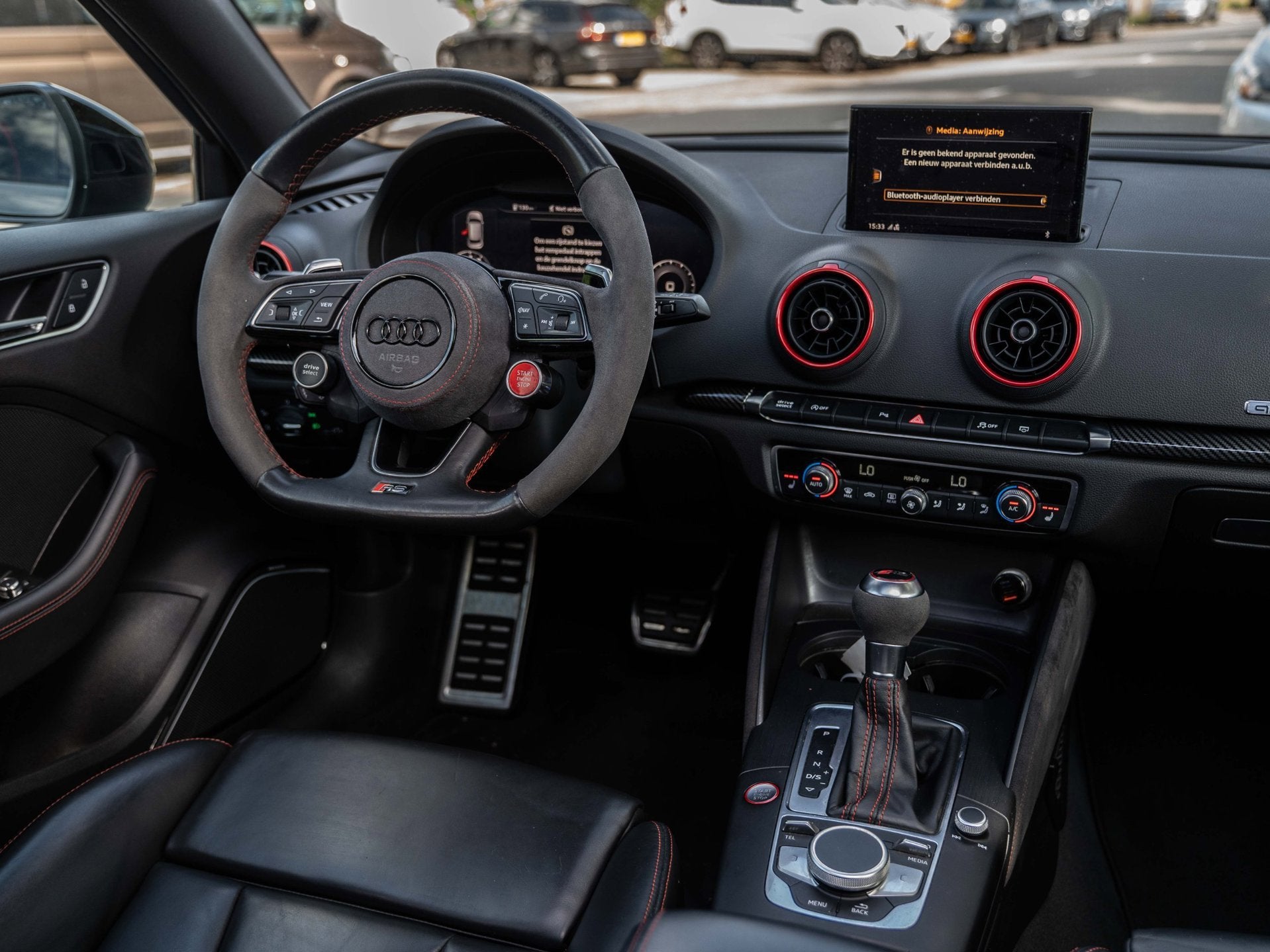 Audi A3 Sportback 2.5 TFSI RS 3 QUATTRO - PANORAMADAK - RS S, Auto's, Automaat, Gebruikt, RS3, Leder